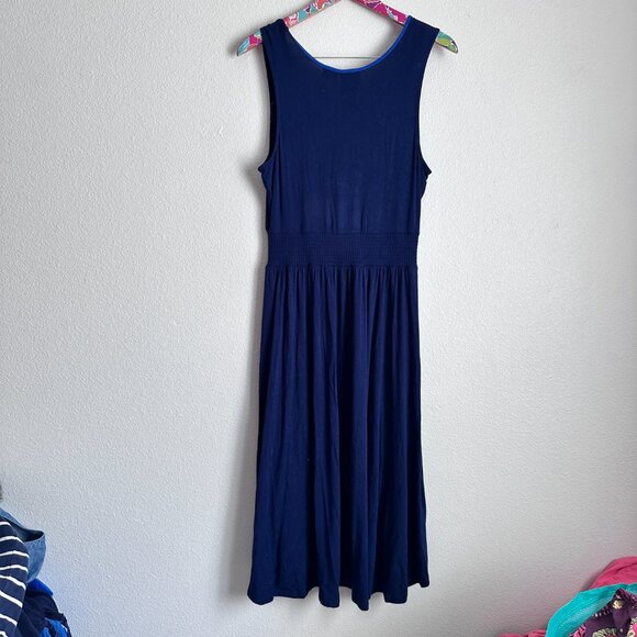Anthropologie Girls From Savoy blue high low dress size L - Picture 7 of 7